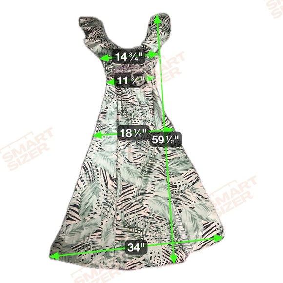 ASOS DESIGN frill sleeve maxi beach dress with cut out in zebra palm print - Picture 9 of 12